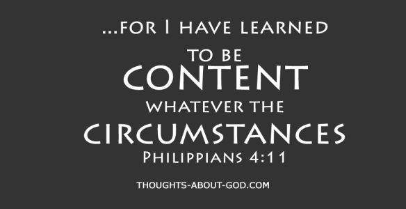 Be Content, Whatever the Circumstances